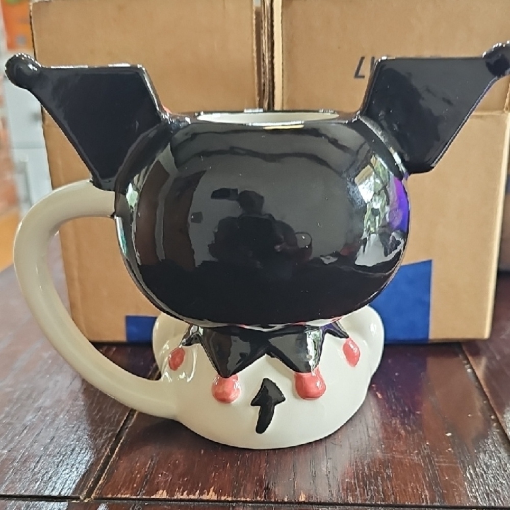 Blue Sky Character Mug with Black and Pink Accents - Picture 5 of 6